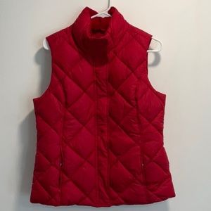 Red Goose Down Vest from Eddie Bauer